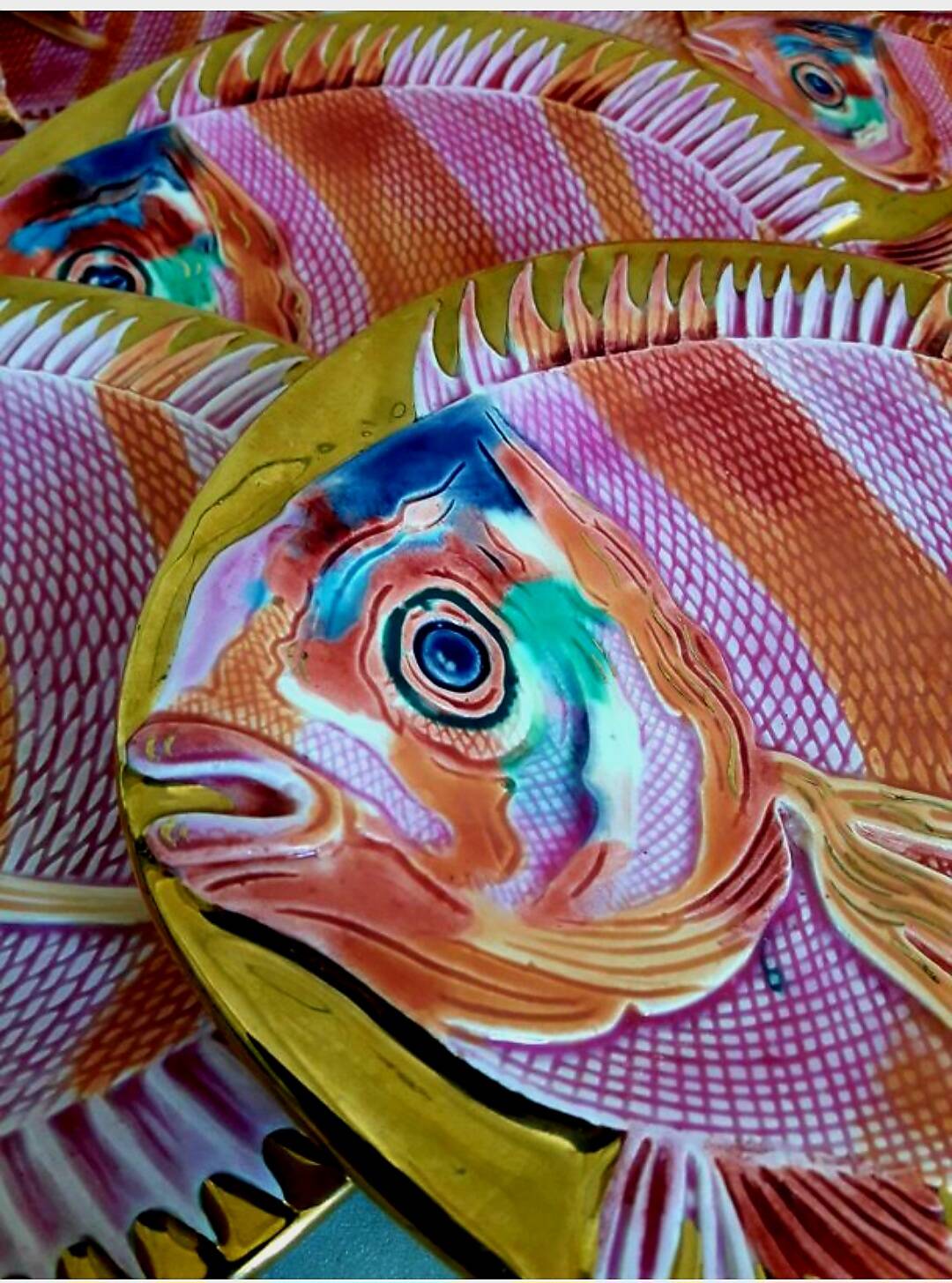 Vintage fish dessert service