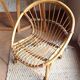 Child's shell chair in rattan / vintage 60s-70s