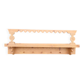 Antique carved wooden wall shelf