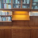 Danish teak wall system by Kai Kristiansen for FM (Feldballes Møbelf)