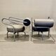 Pair of designer armchairs "the natural choice".