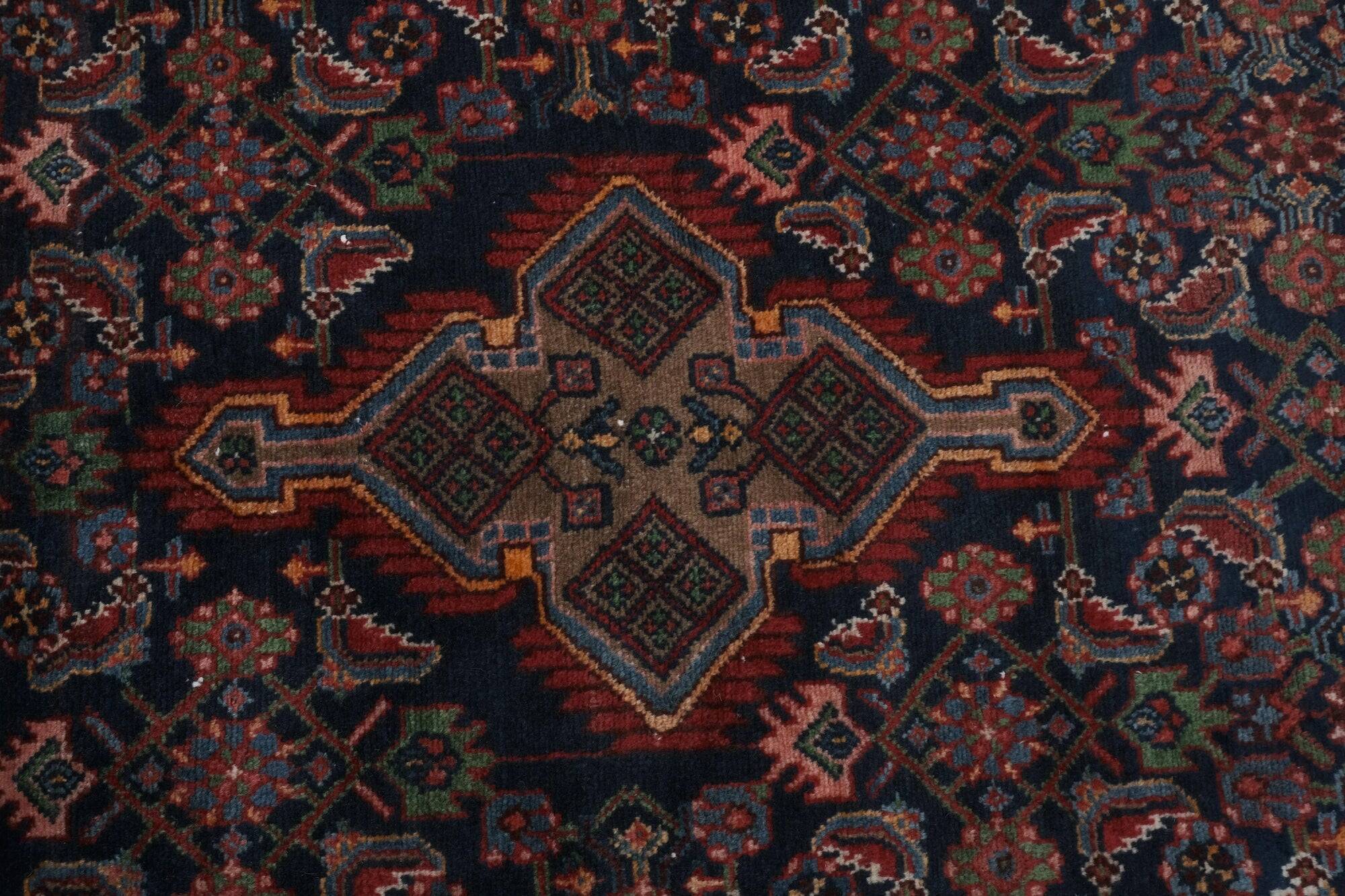 Vintage Turkish hallway rug 121x317 cm