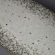 Brass Mid century Oval Coffee Table with Grey Glass Mosaic and Gold Highlights