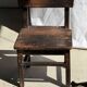 Petit banc en teck ancien bas indonésien ancien H10 L62 l14