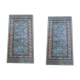 Wool carpet 60 x 120 blue with stars