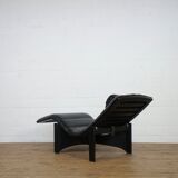 Fauteuil lounge réglable en cuir italien