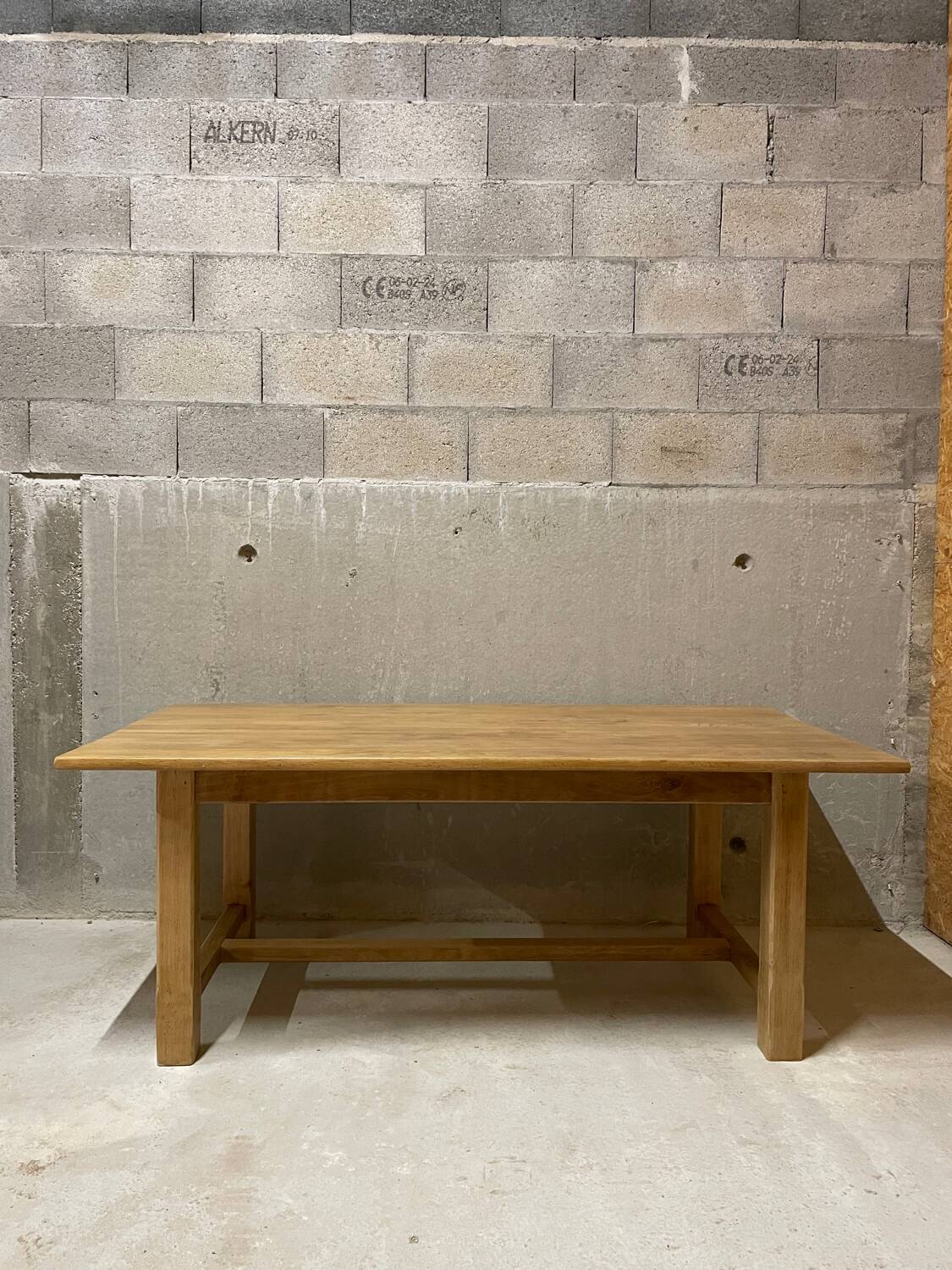Grande table de ferme bois massif
