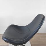 Pair of Tirup Ikea leather armchairs