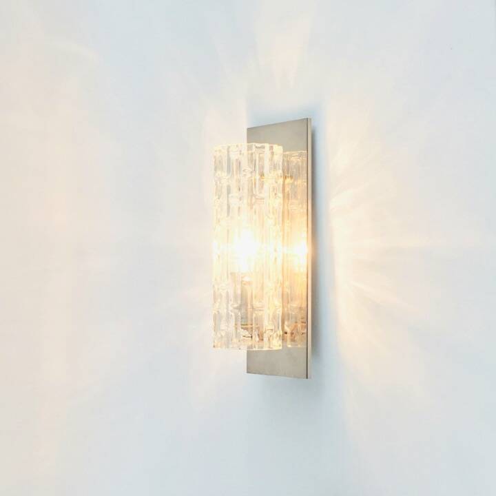 Pair of Mid Century Modern Murano Glass Wall Lights From Doria, 1960s