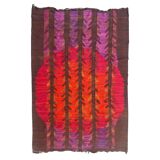 Tapis scandinave vintage des années 70 tissé à la main