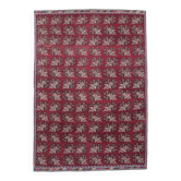 Neutral Wool Turkish Red Kilim Rug, 218x311 Cm