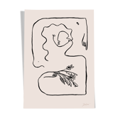 Encre de Chine "La femme au bouquet" en édition limitée