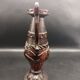 Carved wood amphora vase varnished