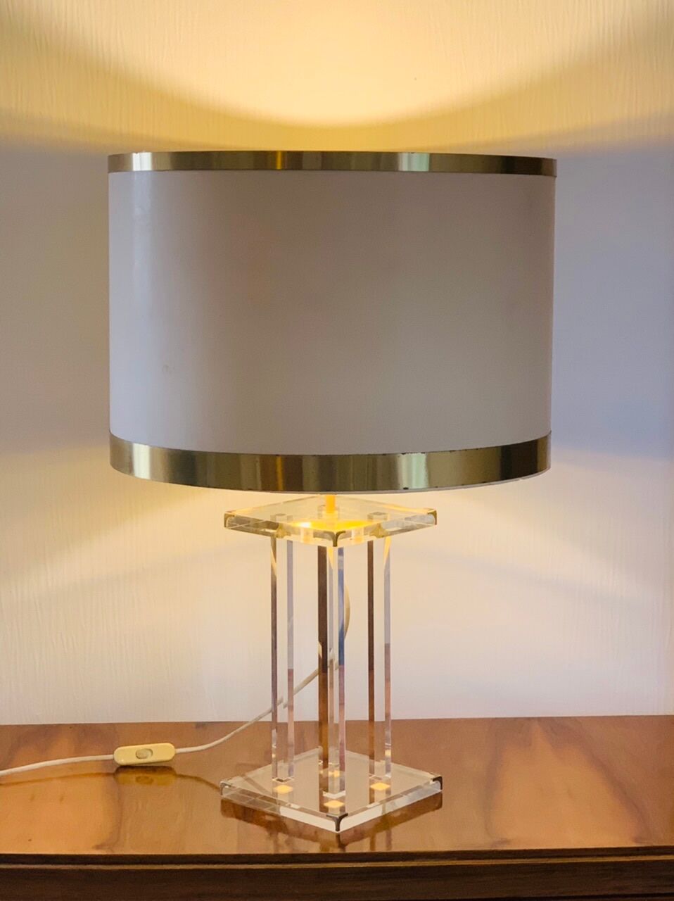 Vintage table lamp by David Lange, circa 70's