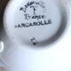 Cups Marylou Digoin Sarreguemines Barcarolle Badonviller orange black art