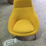 Herman Miller Naughtone Always Lounge Chair with Wooden Base