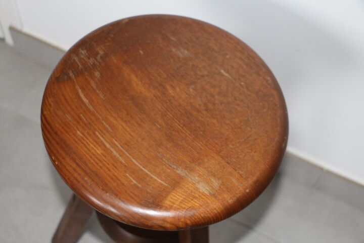 Tripod wood screw stool 1950