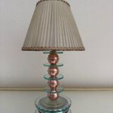 Small Art Deco lamp in copper glass