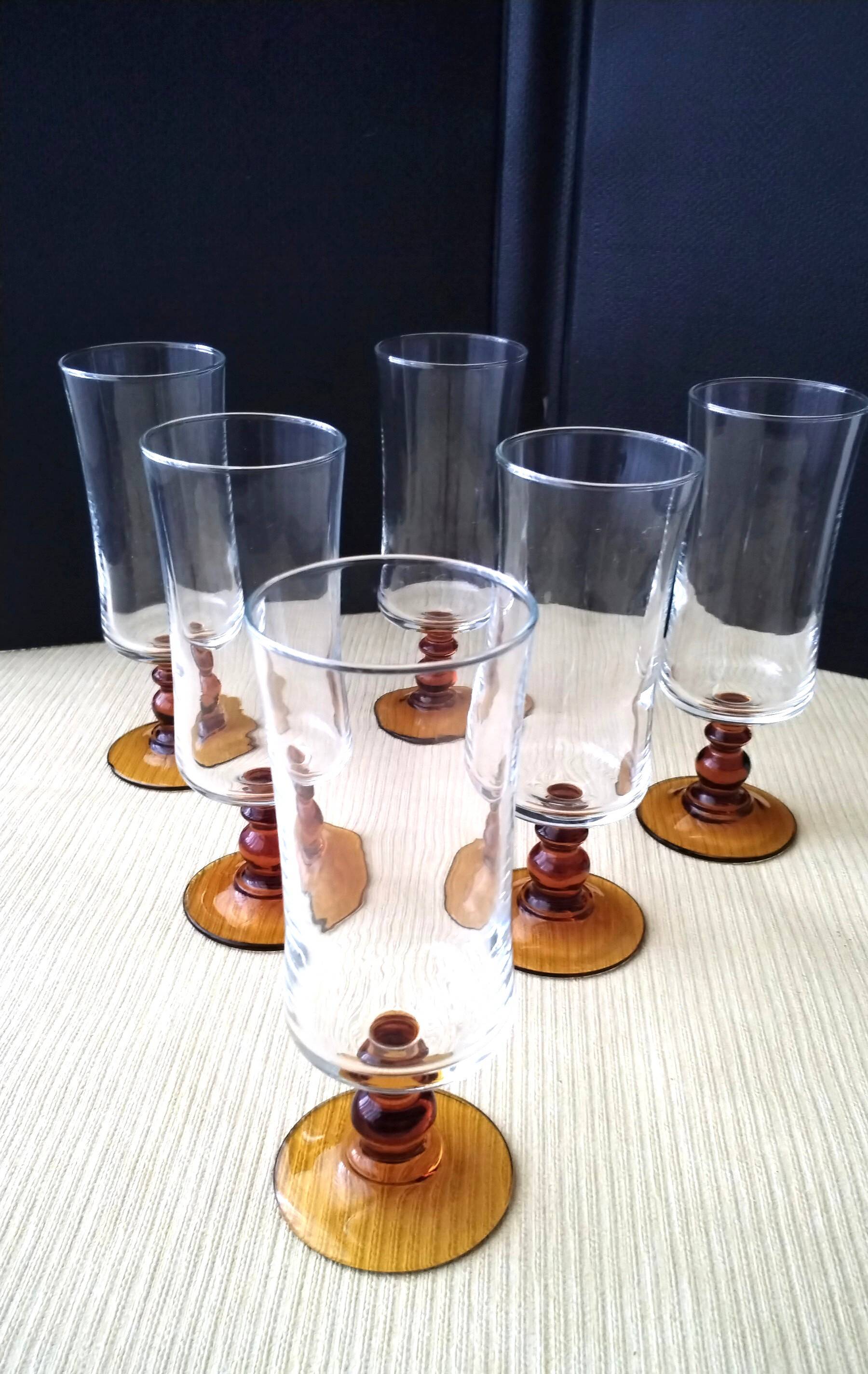 6 Flutes à champagne Luminarc   Modèle "Antique"