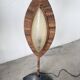 Lampadaire bronze et corde 1970