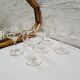 Set of 6 star wine glasses