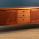 Retro Teak 1960s Nathan Squares Long Mid Century Sideboard