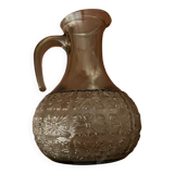 Vintage smoked glass decanter