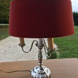 Silver hot water bottle lamp