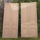 2 pairs of large antique Haussmann-style wardrobe doors from the 19th century.