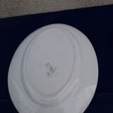Plat ovale en faïence de Gien modèle Montigny L 34 xm