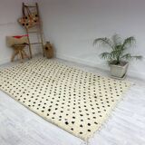 Handmade wool berber rug 276 x 157 cm