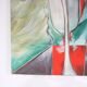 1968 Large painting “Lineaire Versneller” by Jan Withofs, Belgium