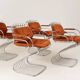 SET OF FOUR GASTONE RINALDI CHAIRS FOR RIMA, ITALY