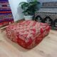 Handmade Berber pouf in wool 60 X 60 X 20 CM