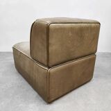 Vintage design leather modular sofa De Sede DS-15