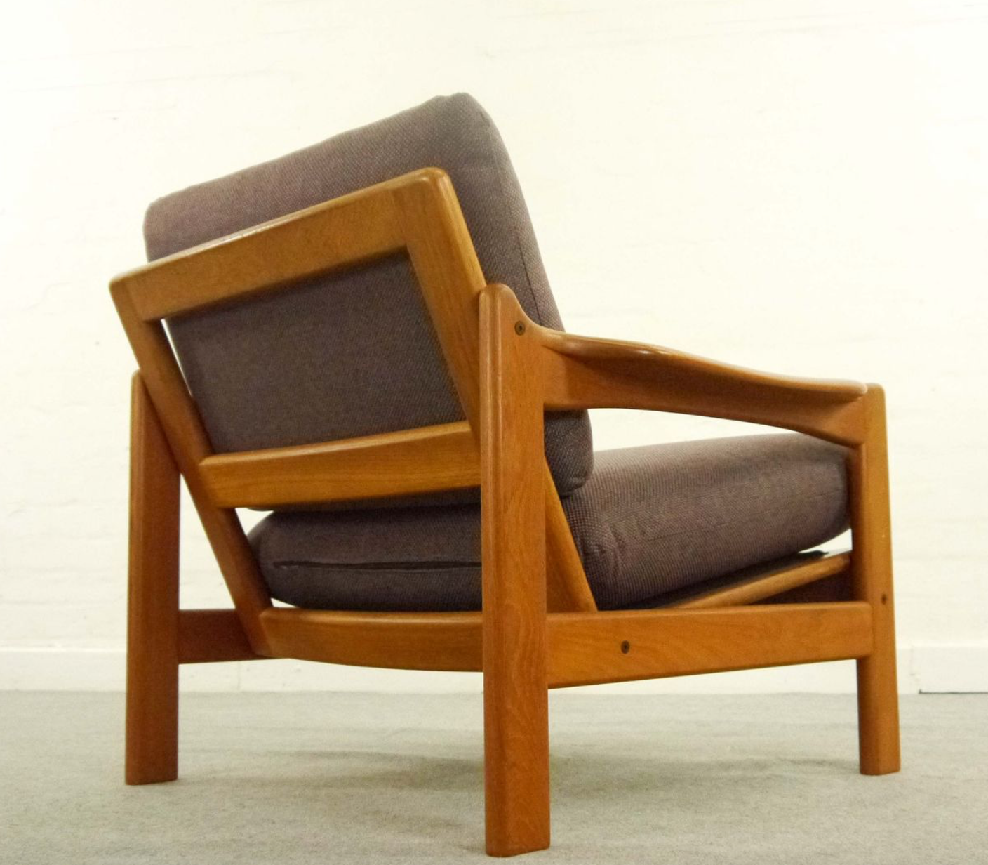 Chair Scandinavian vintage teak 1960 s