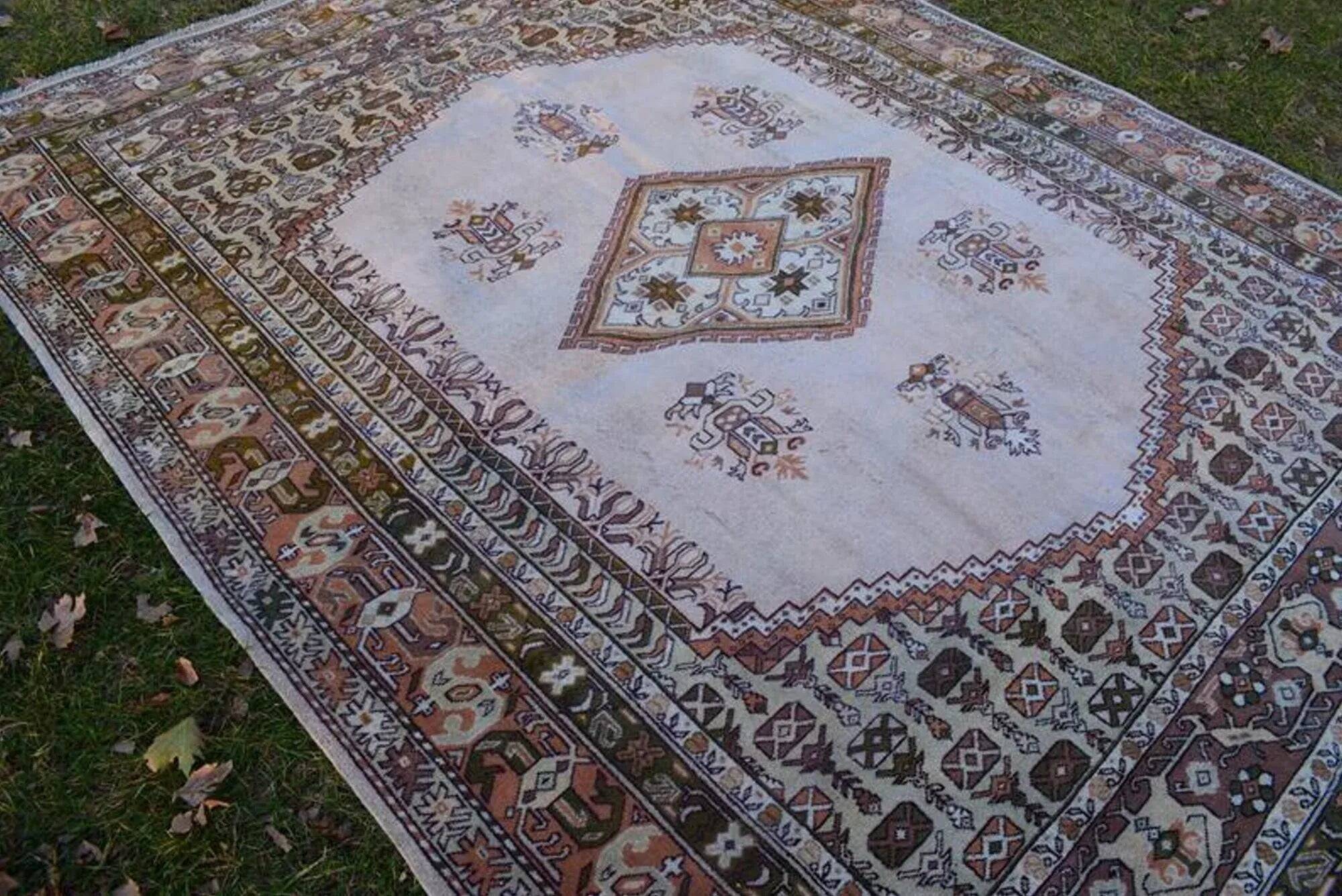 Tapis Oushak turc vintage