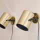 Pair of Scandinavian vintage wall lamps 1970