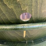 Fauteuil de salon baumann lounge vert vintage années 70