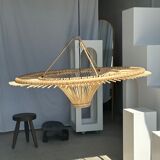 Suspension rattan saucer iron frame D:120 H:60