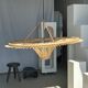 Suspension rattan saucer iron frame D:120 H:60