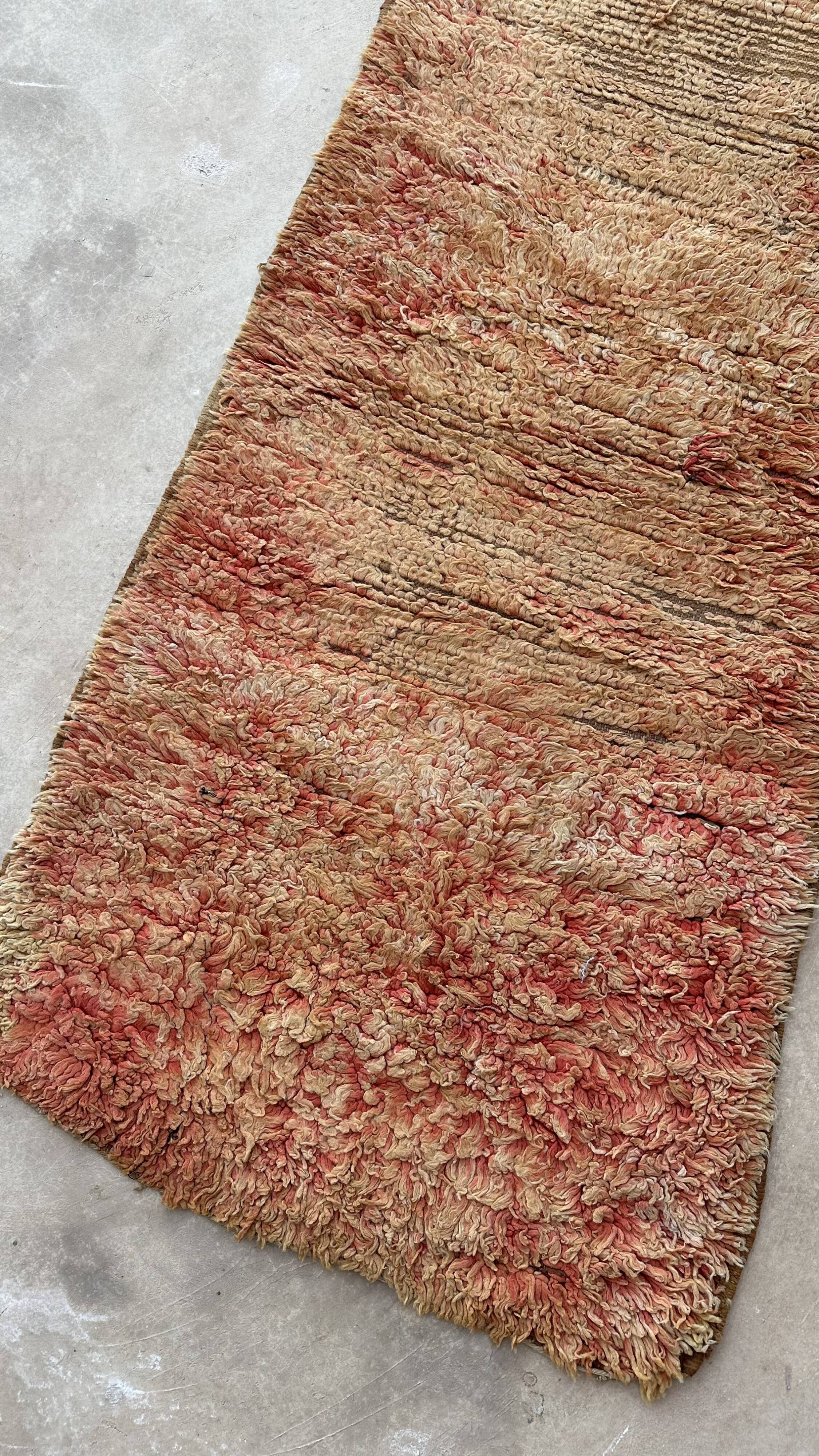 Moroccan rug Beni M'Guild orange - 85 x 320 cm