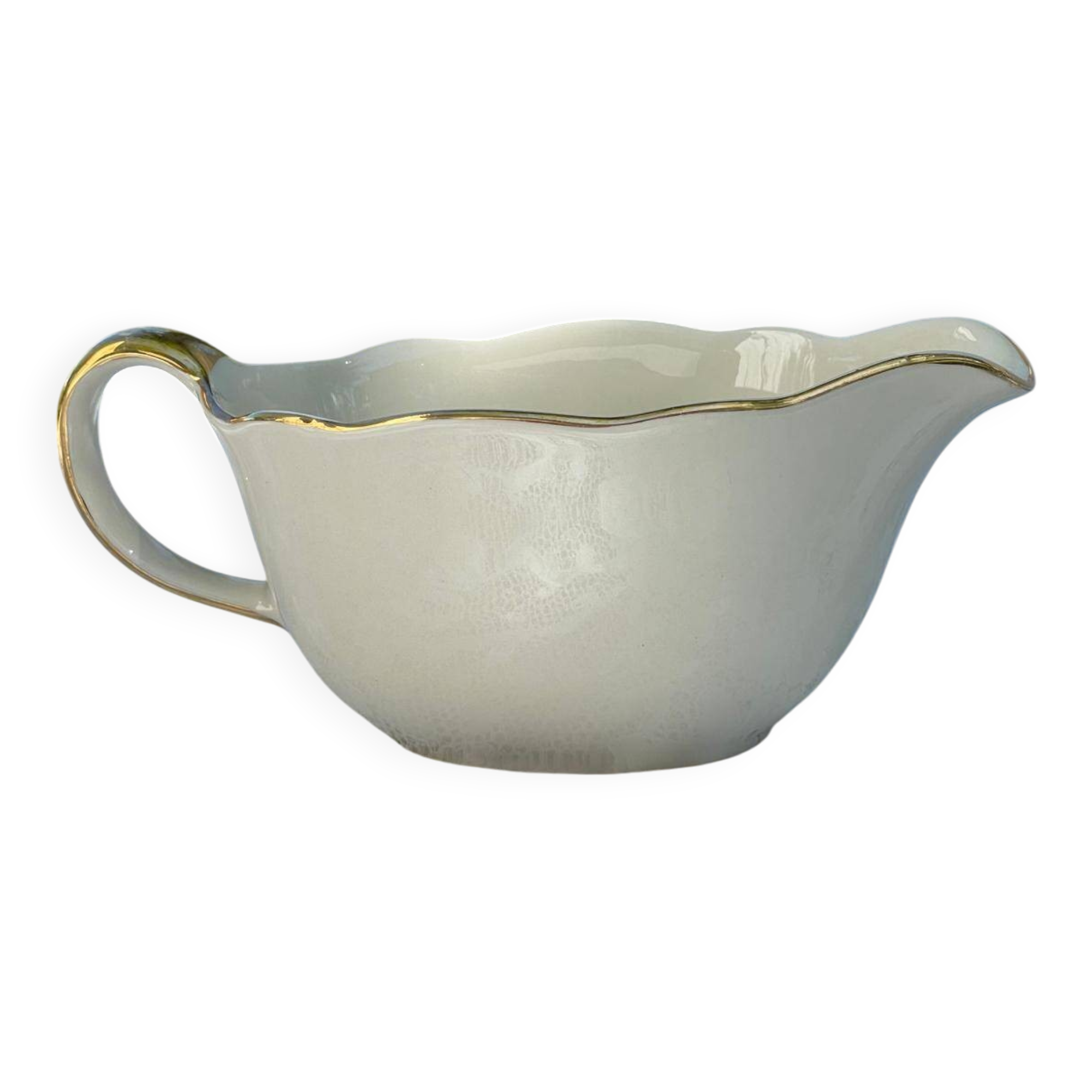 Vintage white porcelain sauce boat – Villeroy & Boch
