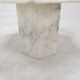 Set of 3 Italian Carrara Marble Side Tables, 1980s