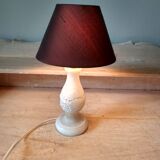 White stone lamp base