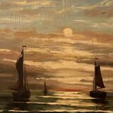“Sunset on Water” Oil Painting of Venice