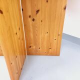 Vintage octagonal dining table from the 1980s in pine with an extension.