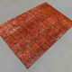Distressed vintage turkish patchwork rug 150x100 cm wool medium
