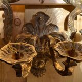 Pair of LXV style gilt bronze wall lights