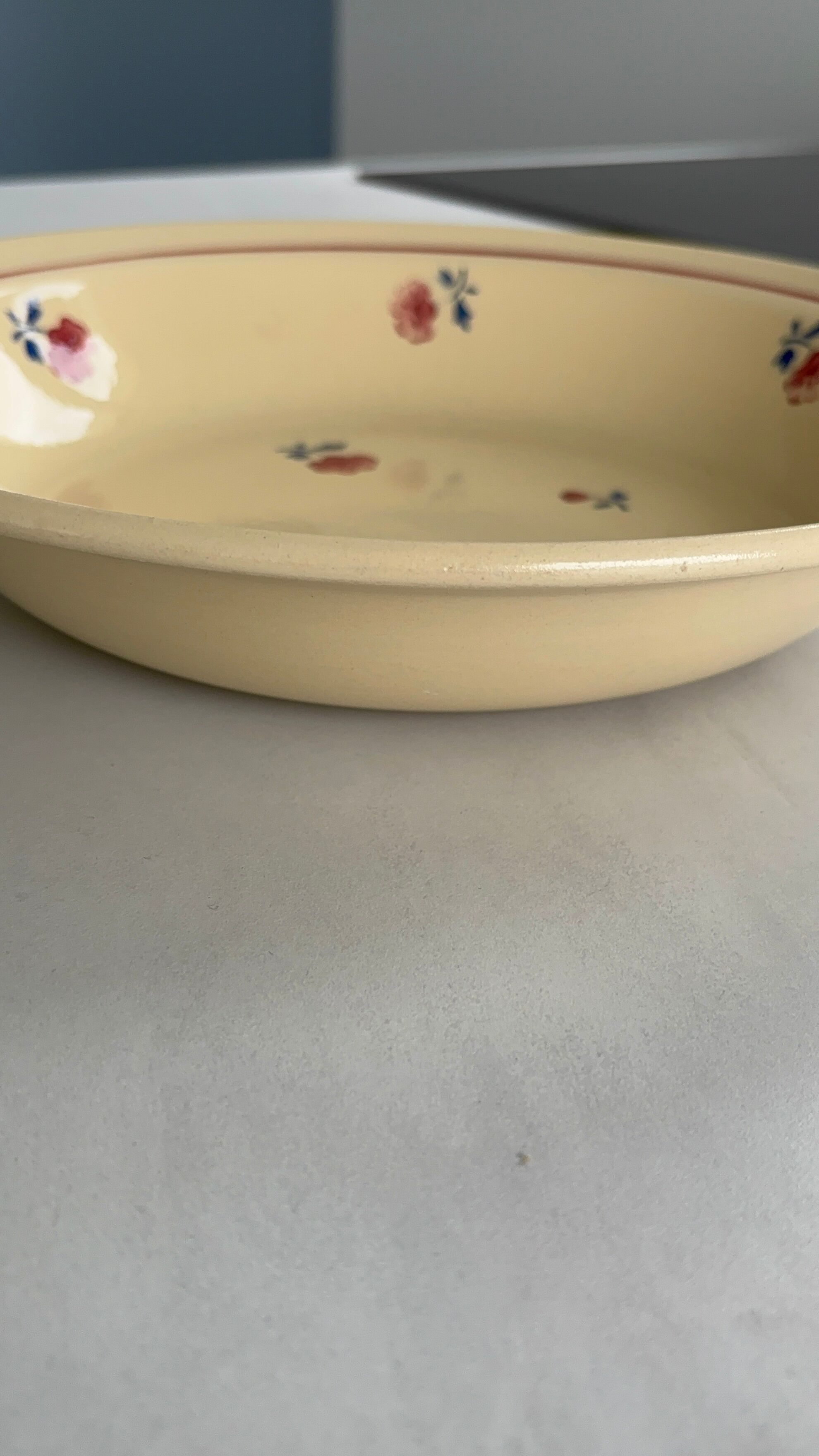 Saladier - plat badonviller modèle jean petite fleur vintage